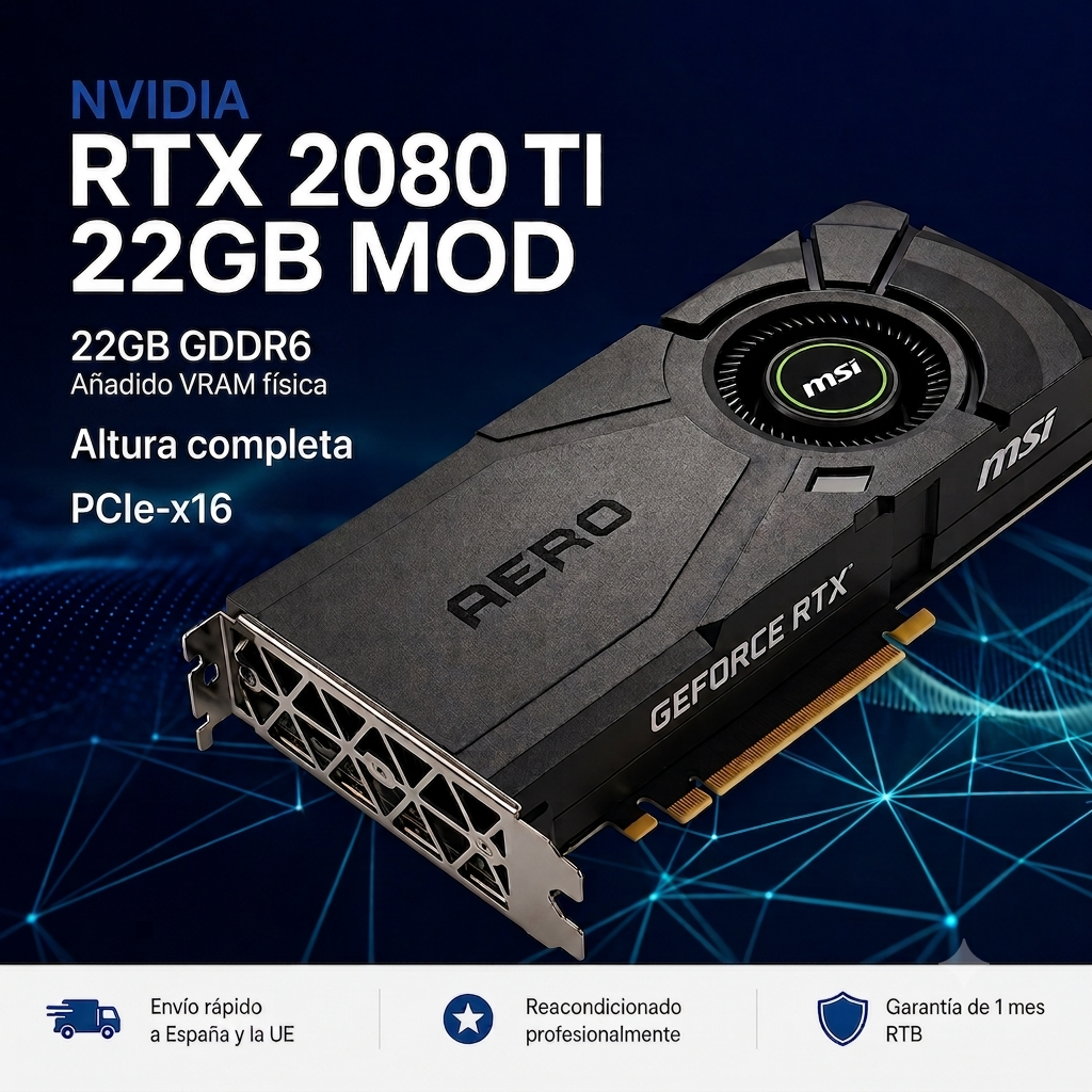 RTX 2080 Ti 22GB Mod - Front